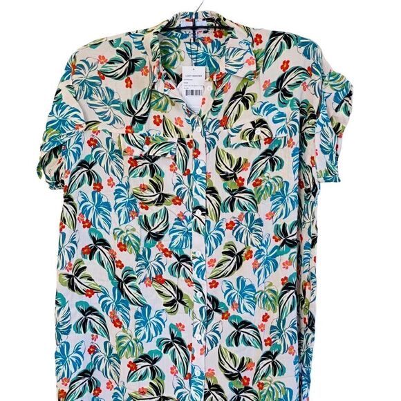 Lost + Wander Luau On The Beach Tropical Print Beach Tunic Sz XL/2XL NWT - Picture 8 of 16